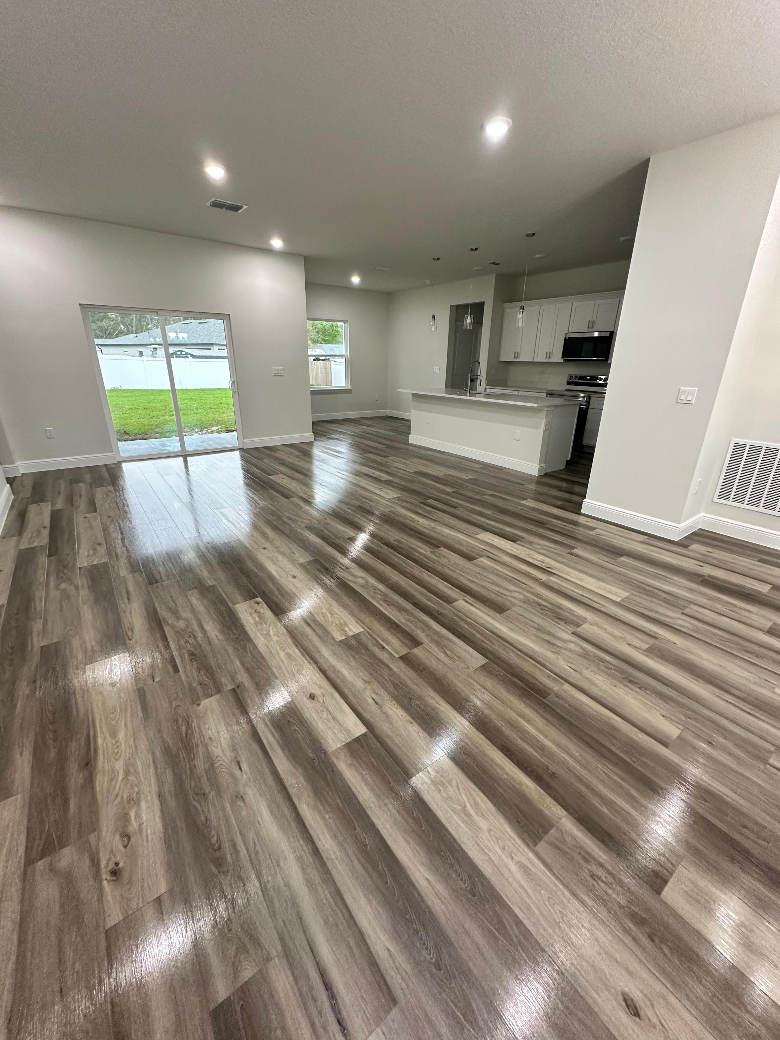 Luxury vinyl flooring installation